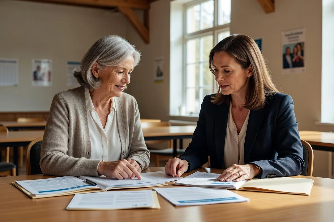 Réunion de concertation autour d'une table entre élus et associations en Drôme-Ardèche