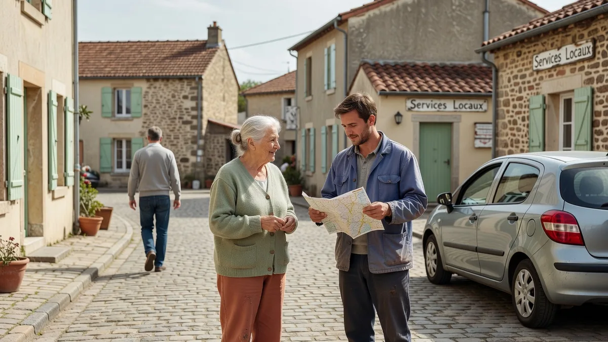 Scène illustrant mobilité rurale : la condition oubliée du logement solidaire