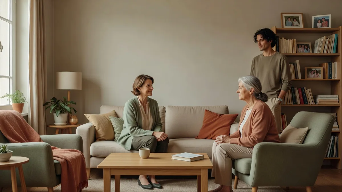 Scène illustrant habitat partagé : l'écoute avant la mise en relation