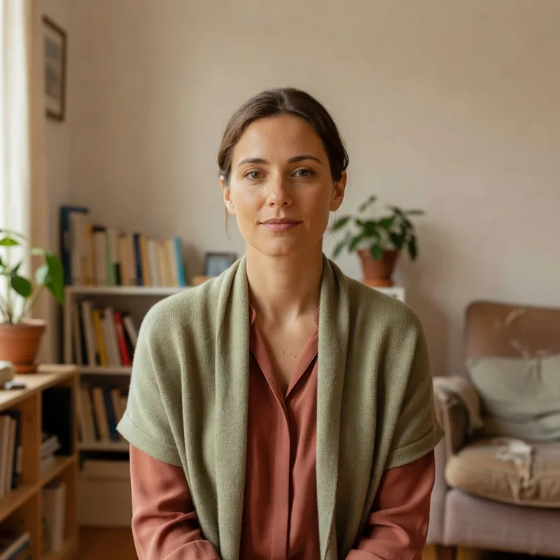 Portrait éditorial pour l'entretien travailleuse sociale habitat partage entretien